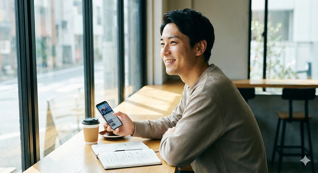 機嫌のよい男性