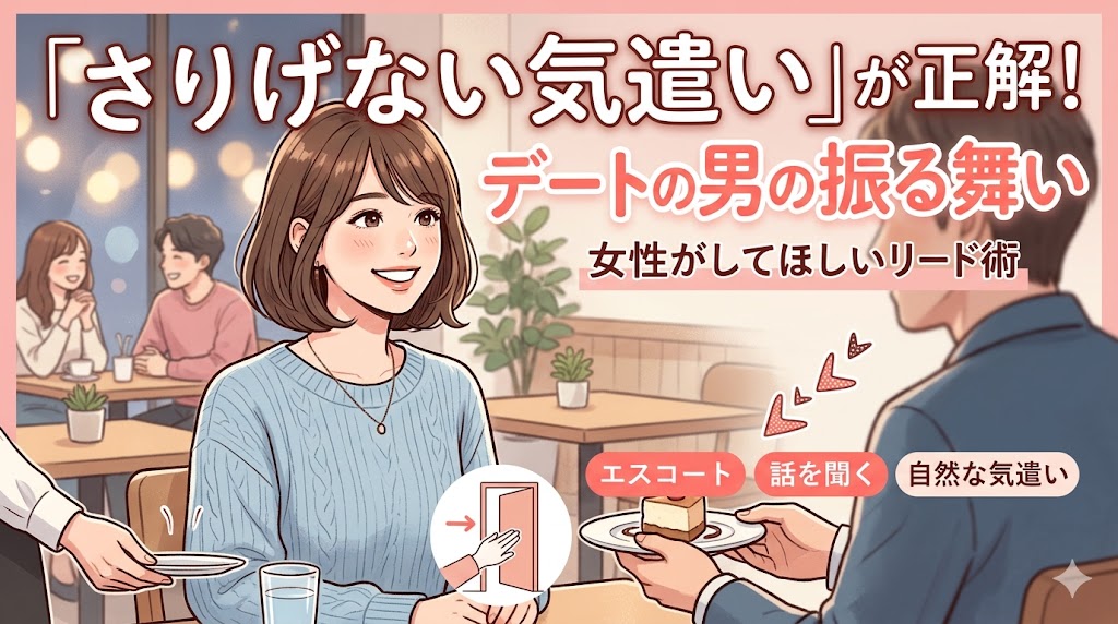 アイキャッチ画像、女性と男性が会話しているアニメ調画像